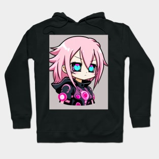 Kawaii Pink Girl Anime Chibi Pastel Adorable Cute Hoodie